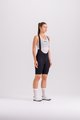 SANTINI Cycling bib shorts - PLUSH - black