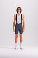 SANTINI Cycling bib shorts - PLUSH - grey