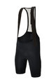 SANTINI Cycling bib shorts - PLUSH - black