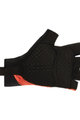 SANTINI Cycling fingerless gloves - RIGA - orange/black