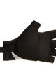 SANTINI Cycling fingerless gloves - RIGA - white/black