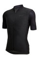 SANTINI Cycling short sleeve jersey - COLORE PURO - black