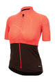 SANTINI Cycling short sleeve jersey - COLORE RIGA - orange/black