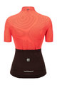 SANTINI Cycling short sleeve jersey - COLORE RIGA - orange/black