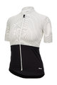 SANTINI Cycling short sleeve jersey - COLORE RIGA - white/black