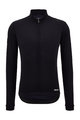 SANTINI Cycling winter long sleeve jersey - IMPETUS ZIP - black