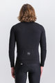 SANTINI Cycling winter long sleeve jersey - IMPETUS ZIP - black