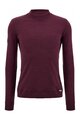 SANTINI Cycling long sleeve t-shirt - IMPETUS - bordeaux