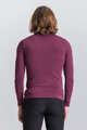 SANTINI Cycling long sleeve t-shirt - IMPETUS - bordeaux