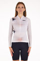 SANTINI Cycling summer long sleeve jersey - OMBRA ECO SLEEK  - white