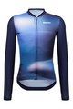 SANTINI Cycling summer long sleeve jersey - OMBRA ECO SLEEK  - blue