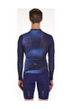 SANTINI Cycling summer long sleeve jersey - OMBRA ECO SLEEK  - blue