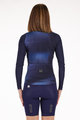 SANTINI Cycling summer long sleeve jersey - OMBRA ECO SLEEK  - blue