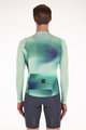 SANTINI Cycling summer long sleeve jersey - OMBRA ECO SLEEK  - green