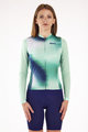 SANTINI Cycling summer long sleeve jersey - OMBRA ECO SLEEK  - green