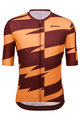 SANTINI Cycling short sleeve jersey - FURIA SMART - orange/bordeaux