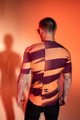 SANTINI Cycling short sleeve jersey - FURIA SMART - orange/bordeaux