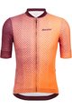 SANTINI Cycling short sleeve jersey - PAWS FORMA - orange/bordeaux