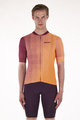 SANTINI Cycling short sleeve jersey - PAWS FORMA - orange/bordeaux