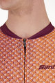 SANTINI Cycling short sleeve jersey - PAWS FORMA - orange/bordeaux