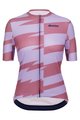 SANTINI Cycling short sleeve jersey - FURIA SMART - pink/purple