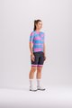 SANTINI Cycling short sleeve jersey - FURIA SMART - pink/turquoise