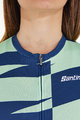 SANTINI Cycling short sleeve jersey - FURIA SMART - light green/green