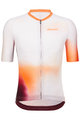 SANTINI Cycling short sleeve jersey - OMBRA - white/orange