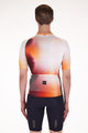 SANTINI Cycling short sleeve jersey - OMBRA - white/orange