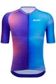 SANTINI Cycling short sleeve jersey - OMBRA - blue