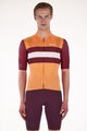 SANTINI Cycling short sleeve jersey - ECO SLEEK NEW BENGAL  - orange/bordeaux