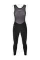 SANTINI Cycling long bib trousers - PURE - black