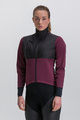 SANTINI Cycling thermal jacket - VEGA ABSOLUTE - bordeaux/black