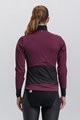 SANTINI Cycling thermal jacket - VEGA ABSOLUTE - bordeaux/black