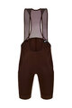 SANTINI Cycling bib shorts - RTR - brown