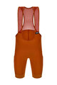 SANTINI Cycling bib shorts - RTR - orange/brown