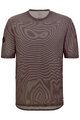 SANTINI Cycling short sleeve jersey - DELTA LINE - brown