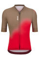 SANTINI Cycling short sleeve jersey - SPOT - red/brown