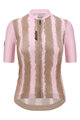 SANTINI Cycling short sleeve jersey - BAMBU - pink/brown