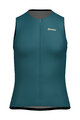 SANTINI Cycling sleeveless jersey - OPAL - blue