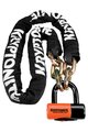 KRYPTONITE bike lock - NEW YORK - white/orange/black