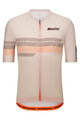 SANTINI Cycling short sleeve jersey - IDEA - beige