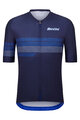 SANTINI Cycling short sleeve jersey - IDEA - blue