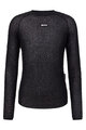 SANTINI Cycling long sleeve t-shirt - ALPHA - black