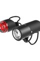 KNOG set of lights - PLUGGER TWINPACK - black