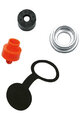 SKS pump accessories - MOUTHPIECES - black/orange/silver