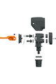 SKS pump - MULTIVALVE EASY HEAD - black/orange