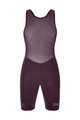 SANTINI Cycling bib shorts - UNICO EDGE - bordeaux