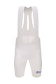 SANTINI Cycling bib shorts - UNICO EDGE - white
