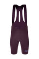 SANTINI Cycling bib shorts - UNICO EDGE - bordeaux